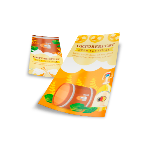 Folheto 150g | 10x21cm | 4/4 | UV 1/1