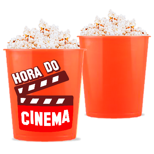 Balde de Pipoca | 2,8L | Laranja